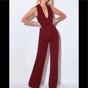 Lulus Thinking Out Loud Plum Purple Backless Jumpsuit